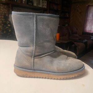 Koolaburra By Ugg Classic Short Women’s Size 9 Blue Suede Boots Flawed